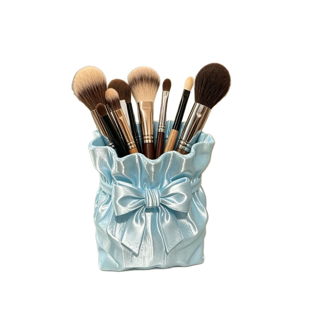 Satin Bowknot Storage Organizer Box