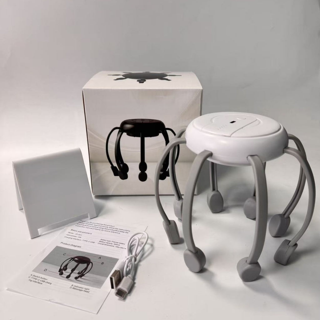 Octopus head massager