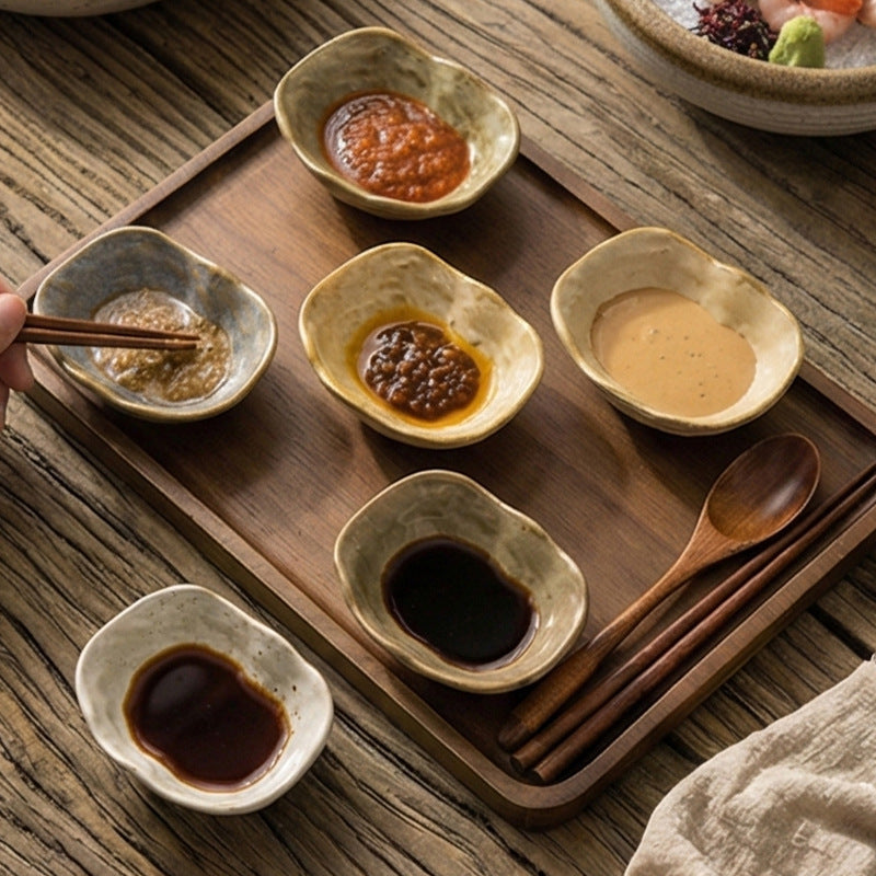 Japanese Ceramic Oyster Dish for Dining