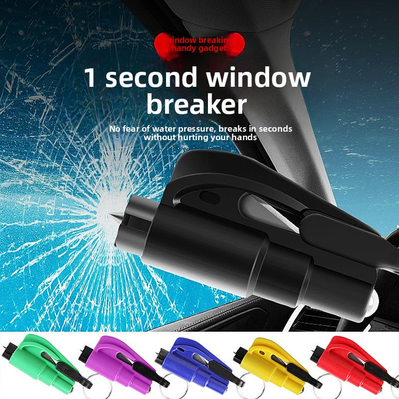 Vehicle-mounted safety hammer, life-saving hammer, keychain, window-breaking hammer