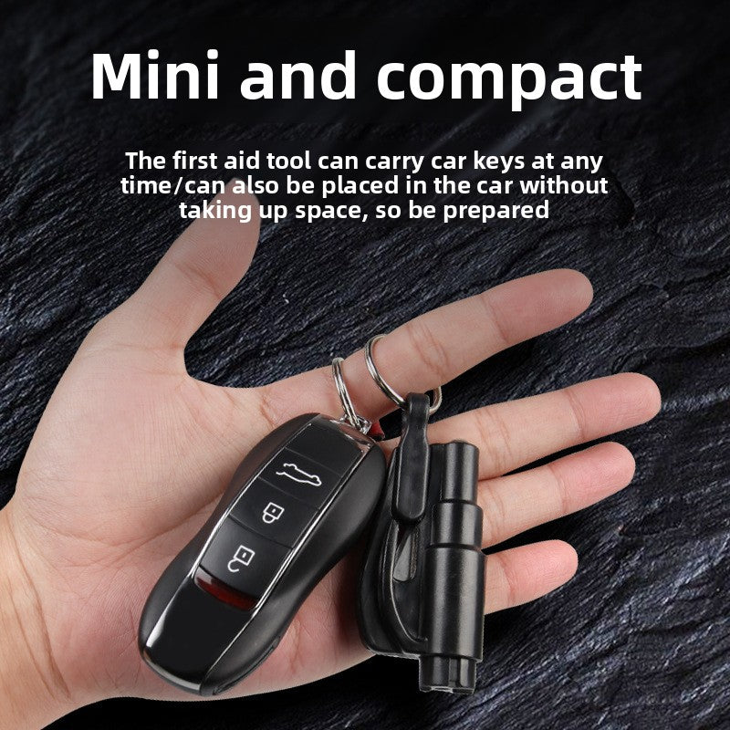 Vehicle-mounted safety hammer, life-saving hammer, keychain, window-breaking hammer