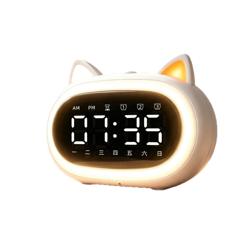 Smart Voice Electronic Alarm Clock with Night Light