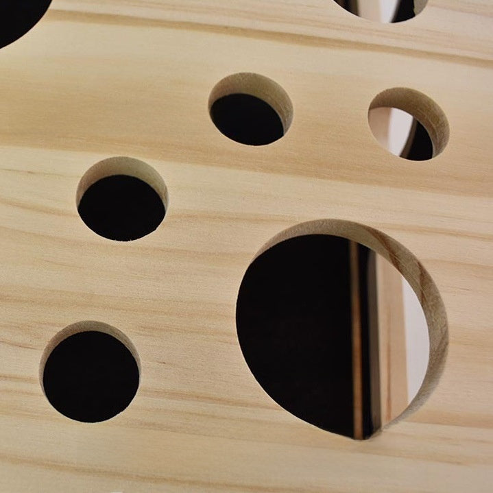 Solid Wood Cat Maze Toy Box