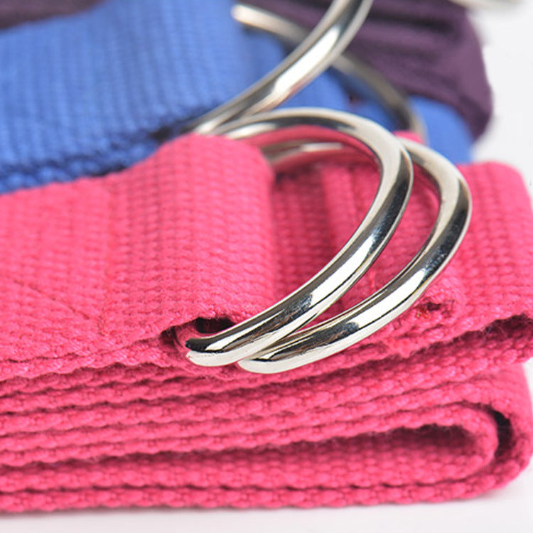 Yoga Stretch Belt Polyester Cotton Beginner Exercise Strap