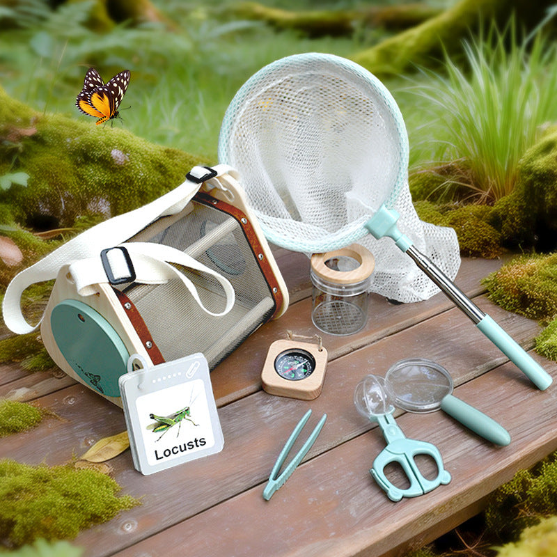 Childrens Wooden Insect Catching Observation Set