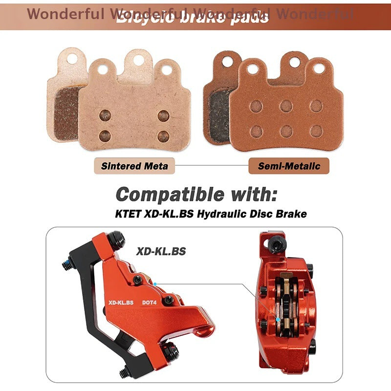Rose Gold Sintered Brake Pads for Electric Vehicles and Motorcycles