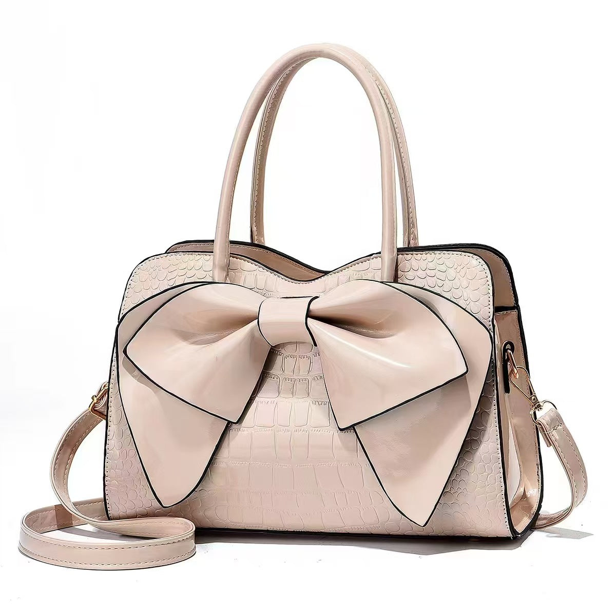 Bow Detail PU Handbag
