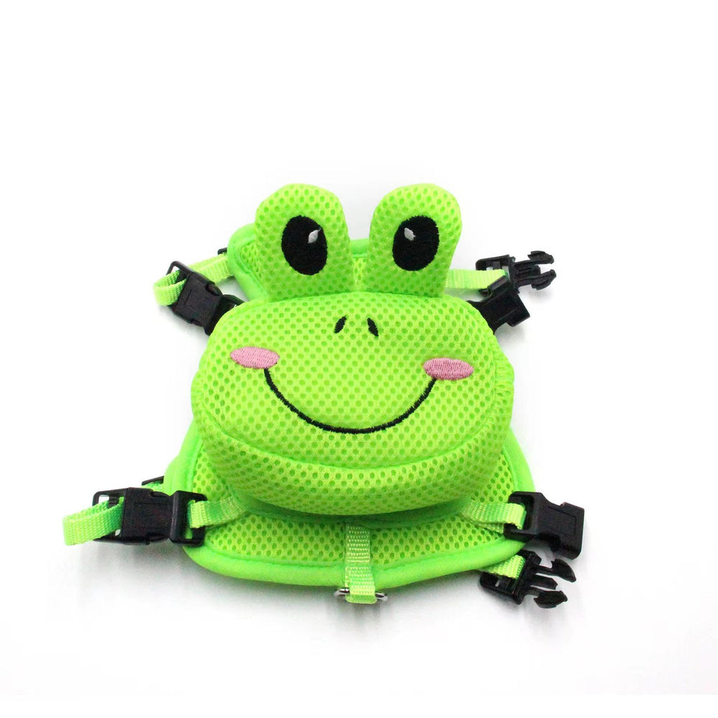 The pet goes out in its backpack