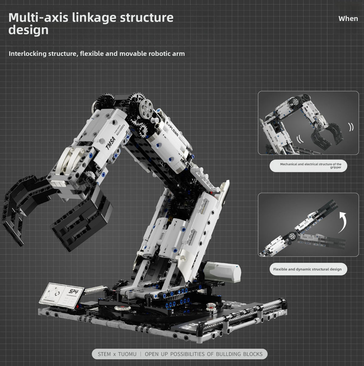 Programmable Robotic Arm Building Blocks