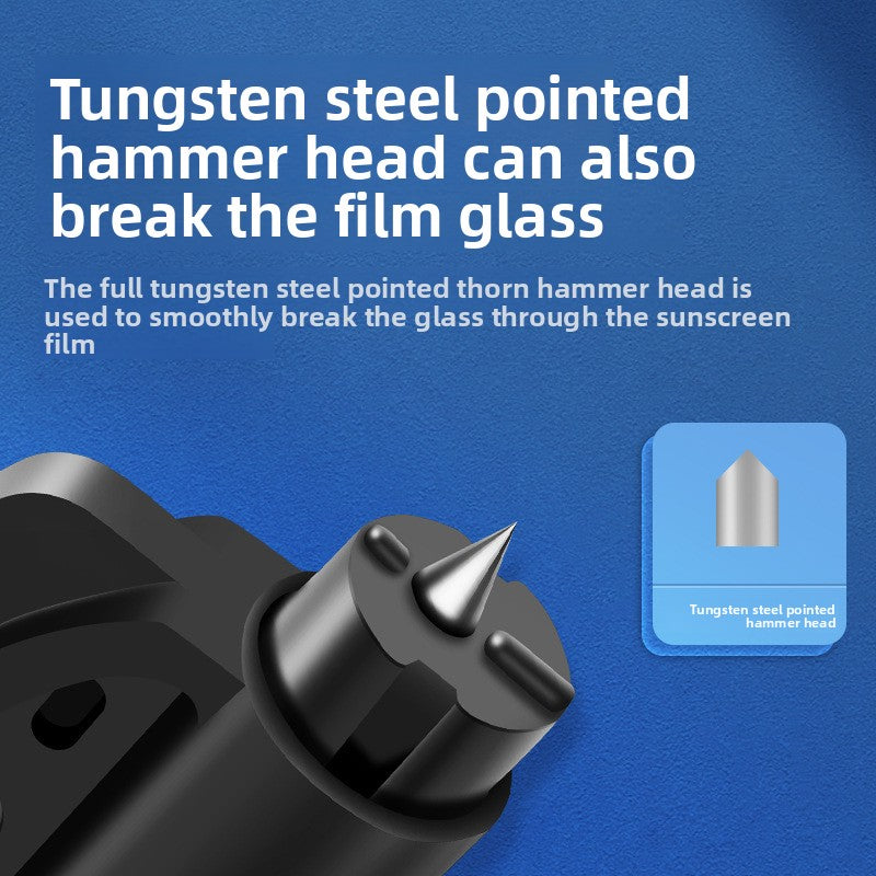 Vehicle-mounted safety hammer, life-saving hammer, keychain, window-breaking hammer