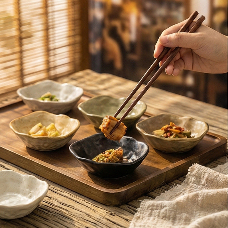 Japanese Ceramic Oyster Dish for Dining