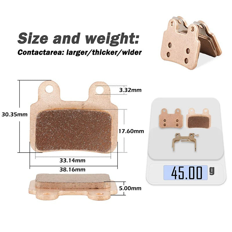 Rose Gold Sintered Brake Pads for Electric Vehicles and Motorcycles