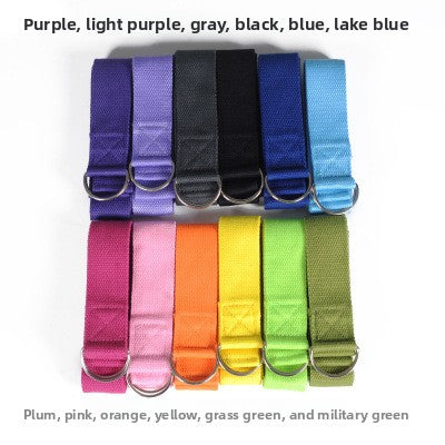Yoga Stretch Belt Polyester Cotton Beginner Exercise Strap