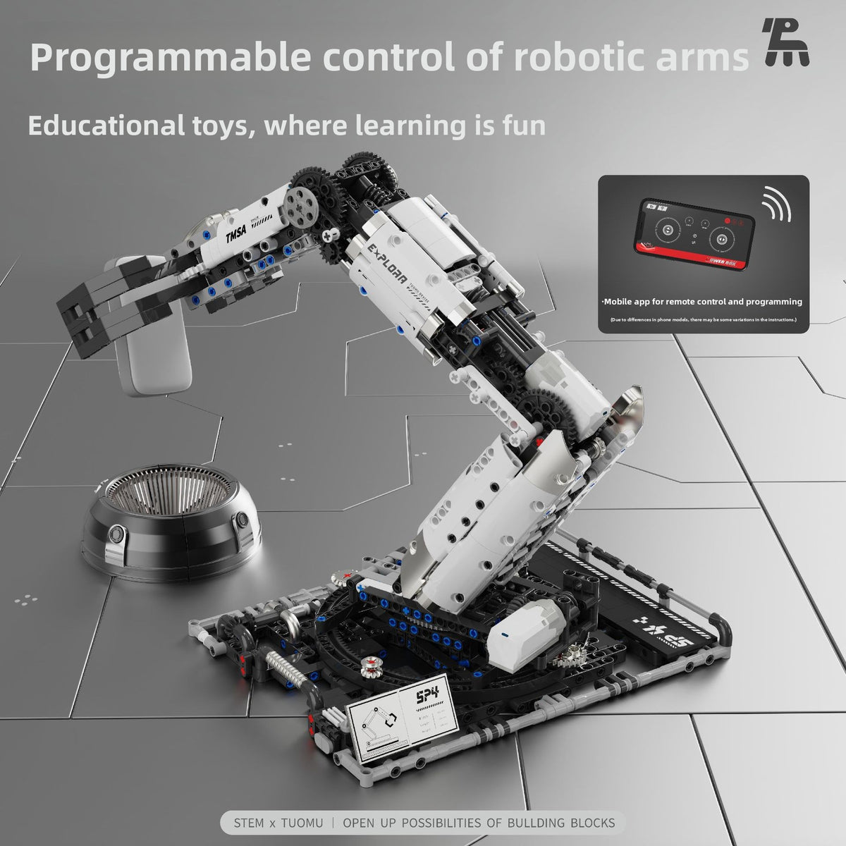 Programmable Robotic Arm Building Blocks